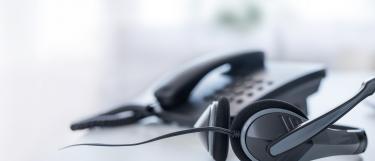 Telefon und Headset