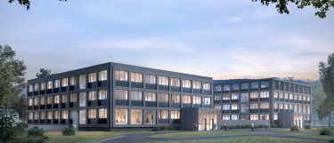Visualization of buildings INF293 and INF294 after renovation