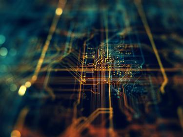 Abstracted shot of circuits