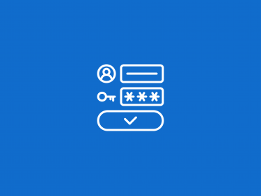 Eingabefeld für Nutzername und Passwort (Icon)